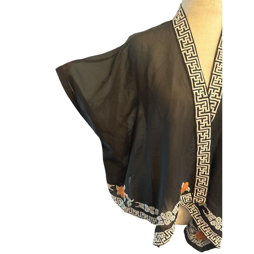 Forever 21 boho asymmetrical sheer oversized shrug XS - NWT - Picture 5 of 8